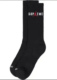 Supreme Jordan Crew Socks 2足パック　黒