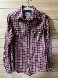 USED ROCKMOUNT WESTERN SHIRT MADE IN USA 中古 ロックマウント ウエスタン チェック シャツ サイズ Sくらい アメリカ製 送料無料