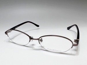 新品 Pinky&Dianne ピンキー&ダイアン チタン 軽量 メガネフレーム PD-8005 51□17 135 レッド レディース ブランド眼鏡 めがね P&D メ1-2