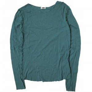 H BEAUTY＆YOUTH エイチ COTTON RIB CREW NECK PULLOVER コットンリブクルーネックカットソー 1612-222-4895 Free グリーン Tシャツ g15325