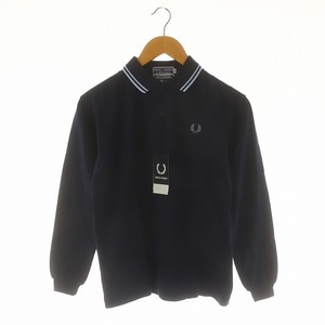 フレッドペリー FRED PERRY sportswear 長袖ポロシャツ プルオーバー コットン 12 紺 ネイビー /NR ■OS メンズ