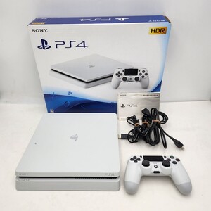 SONY PlayStation4 CUH-2200A 500GB グレイシャーホワイト PS4 本体 箱付き【DK2055】