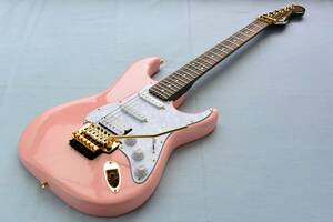Fender Japan STR-75 Floyd Rose系 80年代 Strat Shell Pink Ref. 整備&クリーニング済み #24 E02-01