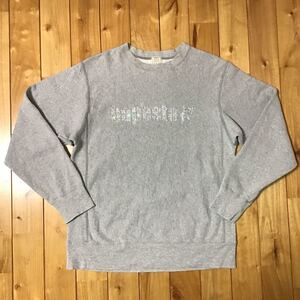 スワロフスキー 長袖 スウェット Sサイズ a bathing ape swarovski BAPE logo sweat エイプ ベイプ アベイシングエイプ ラインストーン 632