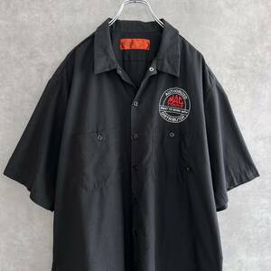 Dickies ディッキーズ MAC TOOLS ワークシャツ 2XL 企業ロゴ ブラック 刺繍 マックツールズ