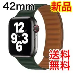 アップルウォッチ マグネットバンド ベルト Applewatch 42mm 緑