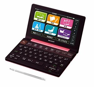 【中古】 SHARP シャープ カラー電子辞書Brain 高校生モデル ピンク系 PW-SH2-P