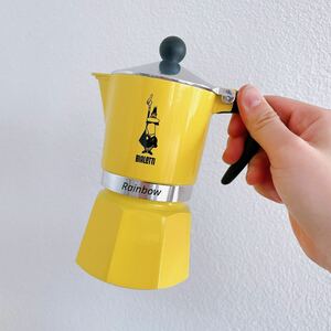 bialetti【日本未販売】rainbow 3杯　マキネッタ　イエロー