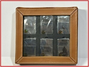 117【ZIPPO★ジッポー】【WILD TURKEY　ワイルドターキー　6個セットBOX】コレクション品 着火未確認　当時もの