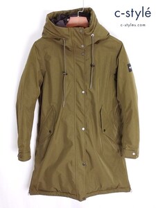 J470 [秋冬物][人気] AIGLE エーグル オディカウジャケット 36 カーキ GORE-TEX ダウン | G★