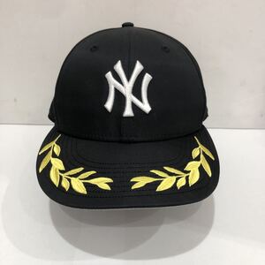 【NEW ERA】ニューエラ Kith x New Era For Yankees Laurel Low Profile 59Fifty ヤンキース キャップ ブラック メンズ 75/8 ts202403