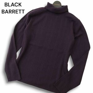 BLACK BARRETT ブラックバレット ニールバレット 秋冬 ウール100％★ タートルネック リブ ニット セーター Sz.2　メンズ　A4T09827_9#K