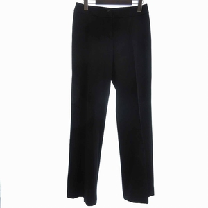 マックスマーラ ウィークエンドライン MAX MARA WEEKEND LINE MODERN TROUSER パンツ スラックス ロング テーパード 黒 ブラック 36 S位 ■