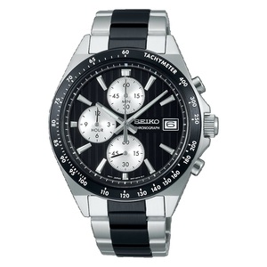 送料無料★特価 新品 SEIKO正規保証付き★セイコーセレクション Sシリーズ SBTR043 クオーツクロノグラフ ブラック文字盤 メンズ腕時計