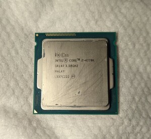 CPU Intel Core i7 4770K 3.5GHz 4コア8スレッド Haswell インテル 動作確認済み