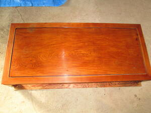■木製無垢 １枚板弌品物 長テーブル（183ｃｍ×82cm） 昭和初期　アンティーク　【引き取り限定】