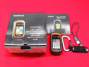 GARMIN ガーミン eTrex 20xJ イートレックス ハンディGPS 日本登山地形図TOPO10MPlusV3 軽量 コンパクト アウトドア 現状品 管理7X0110C-I1