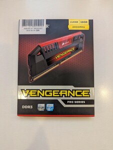 DDR3メモリ 16GB(8GB2枚組) Corsair VENGEANCE PRO SERIES CMY16GX3M2A2400C11R 箱付 [DDR3-2400 PC3-19200] メモリ