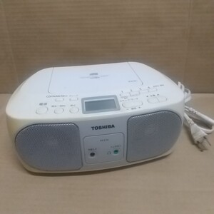 東芝 TOSHIBA CDラジオ TY-C15 グレー CDラジオ★TY-C15 ★持ち運び可能★ ワイドFM AM 2016年製