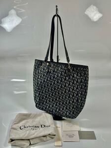 【1円スタート】【中古品】Christians Dior PARIS クリスチャンディオール トートバッグ トロッター柄 レディース 