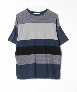 「green label relaxing」 半袖ニット SMALL ネイビー メンズ