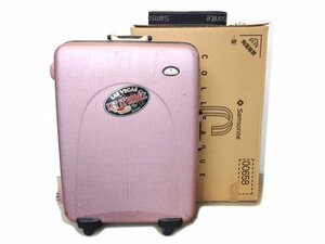 ★ Samsonite サムソナイト キャリーケース スーツケース 元箱 鍵2本 ベルト付き ピンク 4輪キャスター Piggy back ピギー トラベル用品★