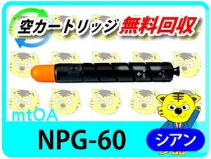 キャノン用 リサイクルトナー NPG-60 シアン 2本セット