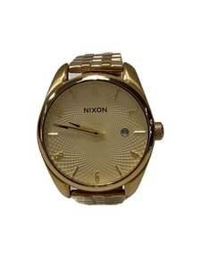 NIXON◆クォーツ腕時計/アナログ/ステンレス/GLD/GLD/THE BULLET