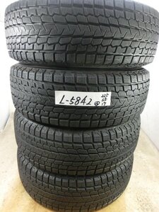 L-5842 中古スタッドレス ヨコハマ アイスガード G075 225/65R17 102Q (4本)