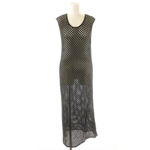 ブラック バイ マウジー 24SS 2way mesh knit dress ワンピース ロング マキシ ノースリーブ メッシュ F 黒 /MF ■OS レディース