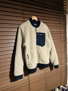 patagonia パタゴニア フリース ボア クラシック Bomber レトロカーディガン ボマージャケット ナチュラル ベージュ レトロX パイル S