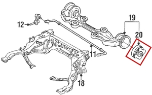 ★マツダ純正新品★FD3S RX-7 デフケース マウントラバー Differential Case Mounting Rubber RX7 FD