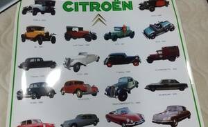 Citroen history シトロエン　ヒストリー　ポスター　新品　未使用品