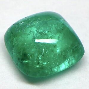 (天然エメラルド0.906ct)m 約5.6×5.5mmソーティング付 ルース 裸石 宝石 ジュエリーjewerly emerald K
