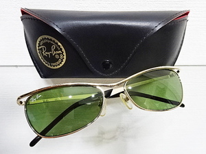 廃盤 希少 良品 RAYBAN RB3236 001/82 #3 RB3 ミドルグリーン ゴールドフレーム レイバン オリンピアン イタリア サングラス 新庄剛志