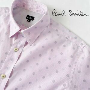 ポールスミス Paul Smith ドット柄 半袖シャツ Sサイズ ピンク シャツ