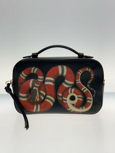 GUCCI◆SNAKE/バッグ/-/BLK/453565