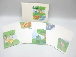 ◎ポケットモンスター 50円切手付官製絵入りはがき 額面総額250円分 ５枚セット 郵便局 長期個人保管 未使用 ピカチュウ ミュウ 