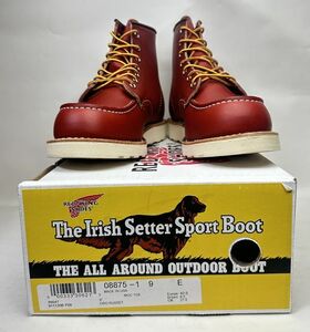 RED WING SHOES レッドウィング 8875 US9 約27cm　6インチ クラシックモック レッドブラウン 赤茶 Uチップ ブーツ