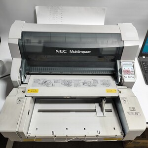 「G」送料無料印字出来　NEC / ドットプリンタ / MultiImpact 700XEN (LAN搭載)　PR-D700XE-04ジートフィーダセット　重32kg