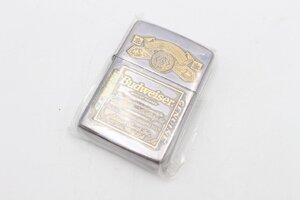 【行董】☆未開封☆ Zippo ジッポー Budweiser バドワイザー シルバー 銀製品 No.0764 総重量56.6g 現状品 喫煙具 ※レタパ※ AS912ABY89