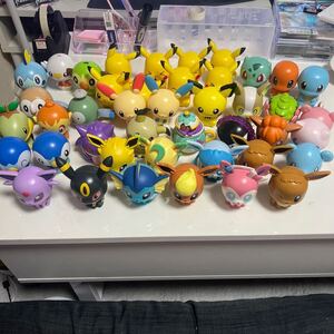 1円スタート ポケモン カプキャラ 43個 フィギュア ピカチュウ イーブイ ゲンガー ヒトカゲ ゼニガメ フシギダネ ニンフィア ミミッキュ 他