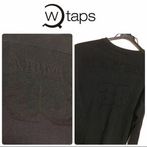 WTAPS 7分丈 ナンバリング ニット 薄手 M 黒 プルオーバー シャツ tee 