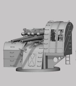 1/72レジンキット　未塗装 WWⅡ 日本海軍 四十口径八九式十二糎七高角砲 89式12.7cm高角砲 【同梱可】Y7201