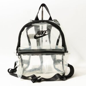 NIKE ナイキ CW9258-975 Just Do It シースルー クリア リュックサック デイパック ブラック 黒 透明 PVC レディース カジュアル bag 鞄