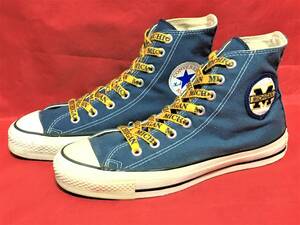 ★☆90s!USA製!希少レア!コンバース ALL STAR MICHIGAN 7 25.5cm converse オールスター ミシガン 大学 別注 ネイビー ビンテージ 201☆★