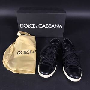 ER0527-25-3 DOLCE&GABBANA ドルチェアンドガッバーナ レザー ローカット スニーカー サイズ35 DGロゴ 箱 袋 ブランド 80サイズ