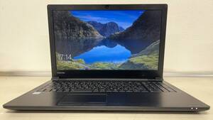 中古ノートパソコン★Windows10★toshiba Core i3-7100U/@2.40GHz/4GB/HDD 750GB/15インチ以上★