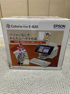 EPSON エプソン インクジェットプリンター カラリオ ミー Colorio me E-820 写真プリント 年賀状