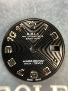 純正品 コンセントリック 179174 黒 文字盤 ロレックス レディース デイトジャスト ダイヤル ROLEX DATEJUST dial 2235 Black concentric